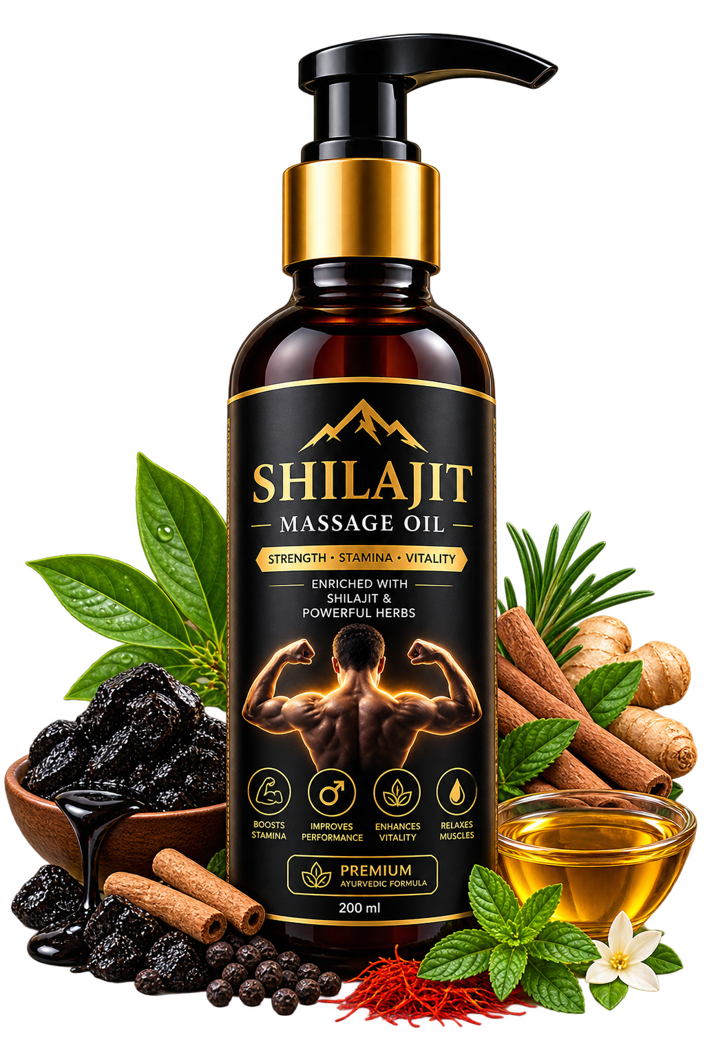 Shilajit Massage Oil